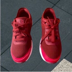 Nike Women's Red and White Athletic Shoes